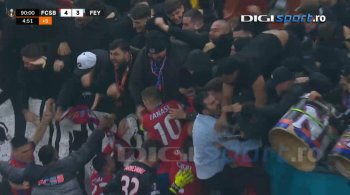 Ce nebunie! Ce imagine! Reacție colosală a lui Charalambous după golul de 4-3 din FCSB – Feyenoord