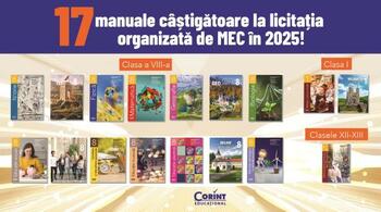 Editura Corint, din nou în fruntea educației românești - 17 manuale aprobate pentru anul școlar 2025–2026