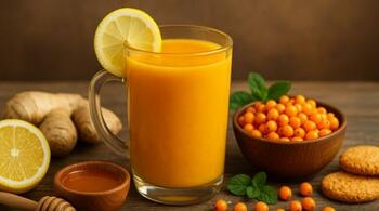 Imunitate de fier: Cum prepari acasă cel mai bun nectar de cătină cu miere și ghimbir