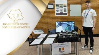 La 17 ani, Cătălin Constantinescu, creatorul robotului RACC, salvează vieți în campania „100 de tineri pentru (…)