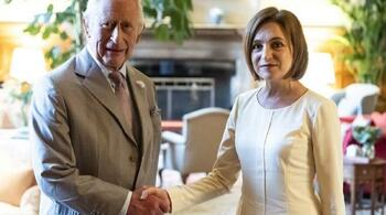 Maia Sandu, primită de Regele Charles al III-lea
