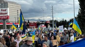 Miting pro-ucrainean organizat în Alaska, înaintea summitului Trump-Putin