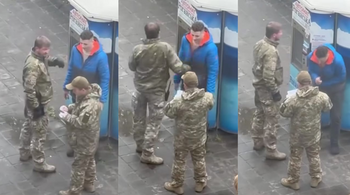 Video revoltător! Recrutorii armatei ucrainene bat un tânăr care refuză să lupte