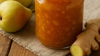 Un deliciu sofisticat de sezon: gemul de pere cu aromă de ghimbir și vanilie