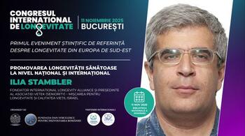 Vocea globală care a transformat longevitatea într-o mișcare civică vine la București: Ilia Stambler, Președinte al (…)