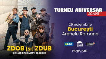 Zdob și Zdub aniversează 30 de ani de muzică printr-un concert special la Arenele Romane