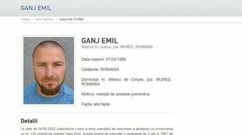 Emil Gânj, pus de Poliția Română la „Most Wanted”. Suspectul crimei din Mureș este de negăsit de 6 zile