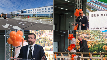 Stihl a inaugurat oficial fabrica de la Oradea, în prezența premierului Ilie Bolojan