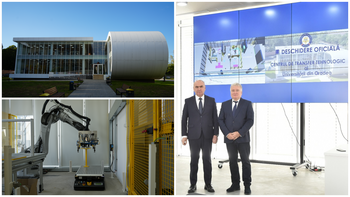 Cercetare, roboți și viitor: UO lansează Centrul de Transfer Tehnologic în prezența premierului Ilie Bolojan