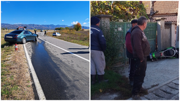 Patru persoane, implicate în două accidente în Bihor. Un motociclist și trei pasageri au ajuns la spital