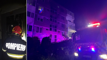 Panică la un bloc din Ștei: 30 de persoane s-au autoevacuat după izbucnirea unui incendiu