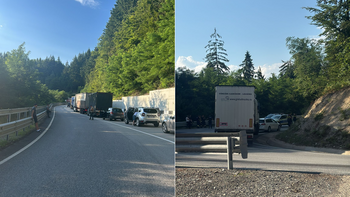 UPDATE Cisternă cu substanță periculoasă, răsturnată pe DN76. Traficul este blocat
