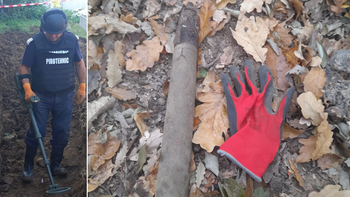 Proiectil funcțional din al Doilea Război Mondial, descoperit de către un paznic