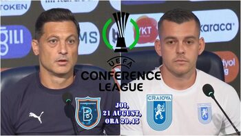 Mirel Rădoi şi Alex Cicâldău au prefaţat partida Basaksehir – „U“ Craiova
