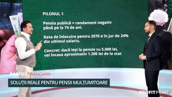 Pensia de stat nu ne mai poate SALVA. Alexandru Chirilă, la „Pastila Financiară”: „Avem o problemă că trăim din ce (…)