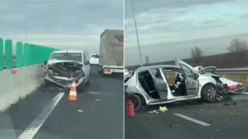 Grav accident de circulație pe DEx16 Oradea-Borș II. Trafic blocat - o femeie a decedat