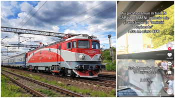 Panică într-un tren care circula pe ruta Mangalia - Oradea: un geam spart a rănit mai mulți pasageri