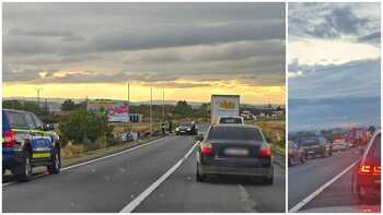 UPDATE Grav accident de circulație pe DN 1, la Săcădat. O femeie a murit în urma accidentului