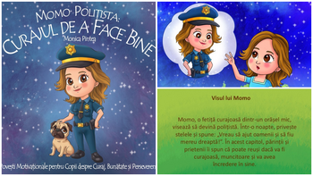 O carte despre curaj și bunătate, pentru cei mici: lansarea „Momo Polițista” la Oradea