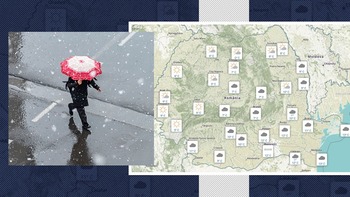 Cum va fi vremea azi, unde va ploua și unde apar ninsorile. ANM, pentru Gândul: „Nebulozitatea va cuprinde, treptat, (…)