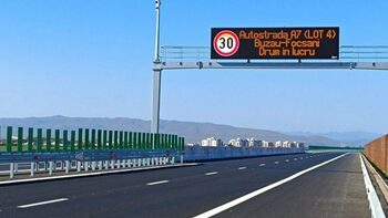 Imagini de pe A7, lot 2. Cum arată lucrările între Domneşti Târg şi Răcăciuni, la început de septembrie