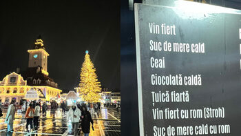 Ai da atâția bani? Cât costă un simplu pahar cu vin fiert la Târgul de Crăciun din Brașov