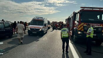 Şapte persoane rănite într-un grav accident pe autostrada A3