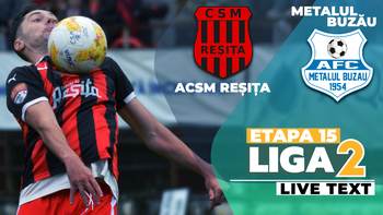 Reșița câștigă încă din prima repriză lupta din noroi cu Metalul Buzău, jucând chiar și în inferioritate numerică. (…)