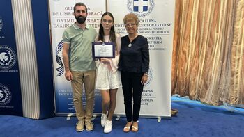 O elevă din Dolj a obținut locul I la Olimpiada Internațională a Elenismului