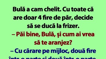 BANCUL de vineri | Bulă, frizerul și calviția