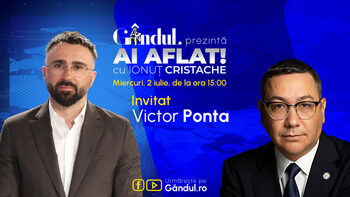 „Ai Aflat! cu Ionuț Cristache” începe miercuri, 2 iulie, de la ora 15.00, live pe Gândul. Invitat: Victor Ponta