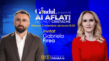„Ai Aflat! cu Ionuț Cristache” începe miercuri, 5 noiembrie, de la ora 15.00, live pe Gândul. Invitată: Gabriela Firea