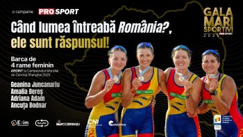 Echipajul României de canotaj la barca 4 rame feminin, premiat la Gala Mari Sportivi ProSport pentru argintul (…)
