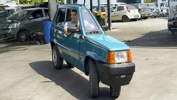 Fiat Panda reinventat: cea mai îngustă mașină din lume șochează cu designul ei imposibil