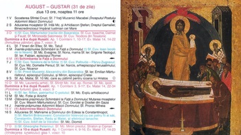 Calendar ortodox august 2025. Cele mai importante sărbători din luna lui Gustar