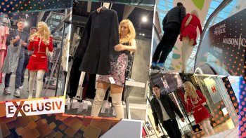 Andreea Bălan, sexi în fustă mini și cizme peste genunchi! Paparazzi au filmat tot în cabina de probă din mall, (…)