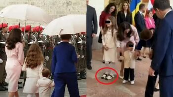 Aheea, fetița lui Nicușor Dan, pantofi de lux la vizita oficială din Austria! La ce sumă ar ajunge încălțările