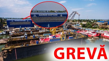 Sindicaliştii de la Navrom Galaţi intră în grevă de avertisment. Protestatarii cer reluarea negocierilor colective