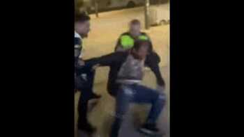 Scene de neputință a Poliției în fața unui scandalagiu. Spectacol tragicomic într-o piață din Vaslui