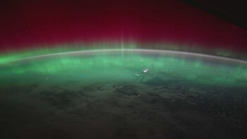 Aurora boreală văzută din spațiu. Imagini spectaculoase surprinse de astronauții NASA