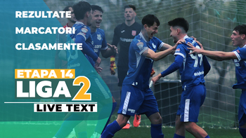 Etapa 14 Liga 2 | Șapte meciuri se dispută ACUM, printre care și derby-ul rundei: Metalul Buzău – Steaua