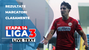 Etapa 14 Liga 3 | 9-1, scorul zilei. SCM Zalău a pierdut acasă, Cetatea Turnu Măgurele își continuă seria de (…)