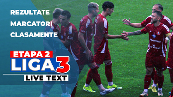 Etapa 2 Liga 3 | Primele 19 meciuri s-au încheiat. Patru echipe s-au impus marcând cinci goluri. ACS Mediaș s-a (…)