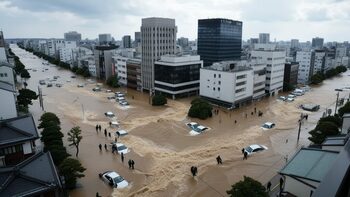 Inundații și alunecări în sud-vestul Japoniei. Milioane de persoane, îndemnate să se autoevacueze
