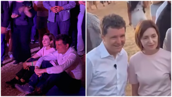 VIDEO Nicuşor Dan surprinde cu o vizită secretă de ultim moment: Surprins alături de Maia Sandu la un festival din Orhei