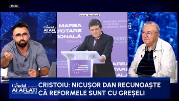 Nicușor recunoaște că pachetele sunt cu GREȘELI. Ion Cristoiu: „Ne scoate splina acum, după un an o pune la loc”