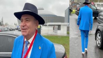 Primarul din Pleșoi a mers la Congresul PSD îmbrăcat în stil texan, cu pălărie și ciocate