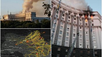 Rusia a lovit Kievul cu drone şi rachete. Este cel mai mare atac de la începutul războiului