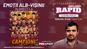 „EXCLUSIV RAPID” – alaturi de campionii Rapidului. Vă așteptam alaturi de noi la ora 17:00, în direct pe canalul de (…)