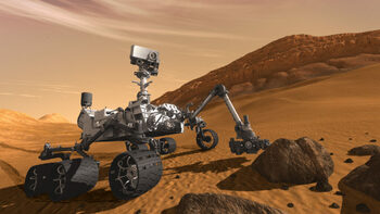 Curiosity descoperă un mic coral într-un crater de pe Marte